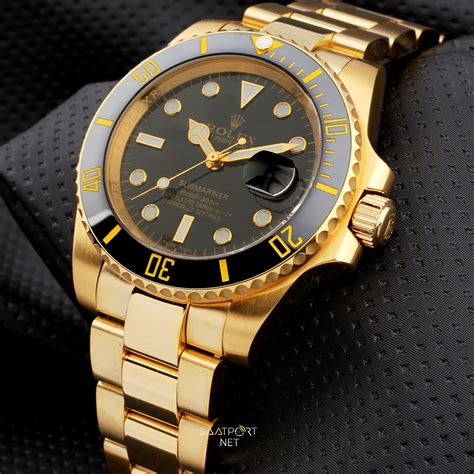 rolex sub gold black|Meer.